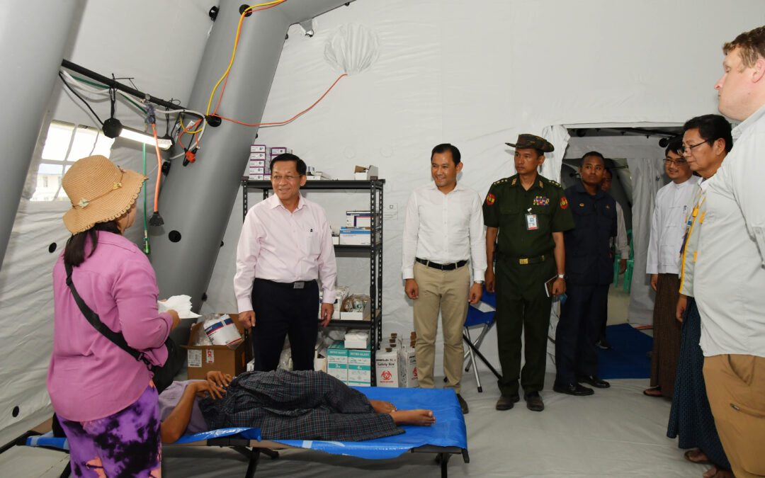 Senior General Expresses Gratitude to the U.S. Government and People for Earthquake Relief Efforts in Myanmar