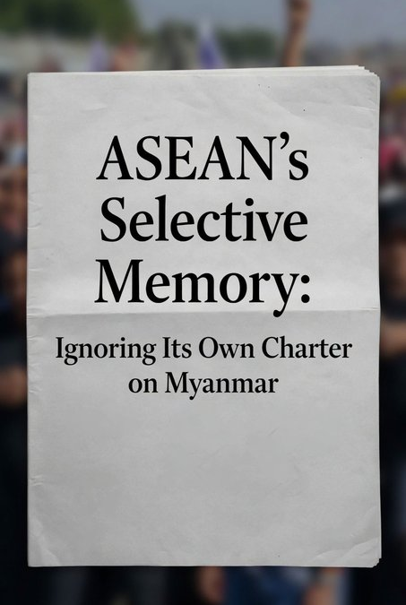 By imposing external pressure on Myanmar